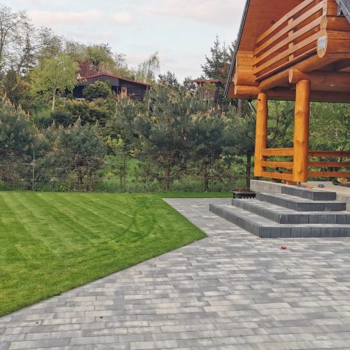 Minimalistyczny ogród w Wielkopolsce